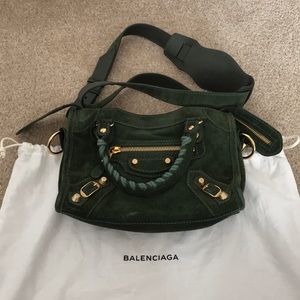 Balenciaga classic city bag mini suede